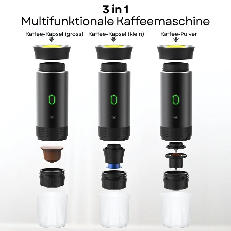 Tragbare 3 in 1 Espressomaschine